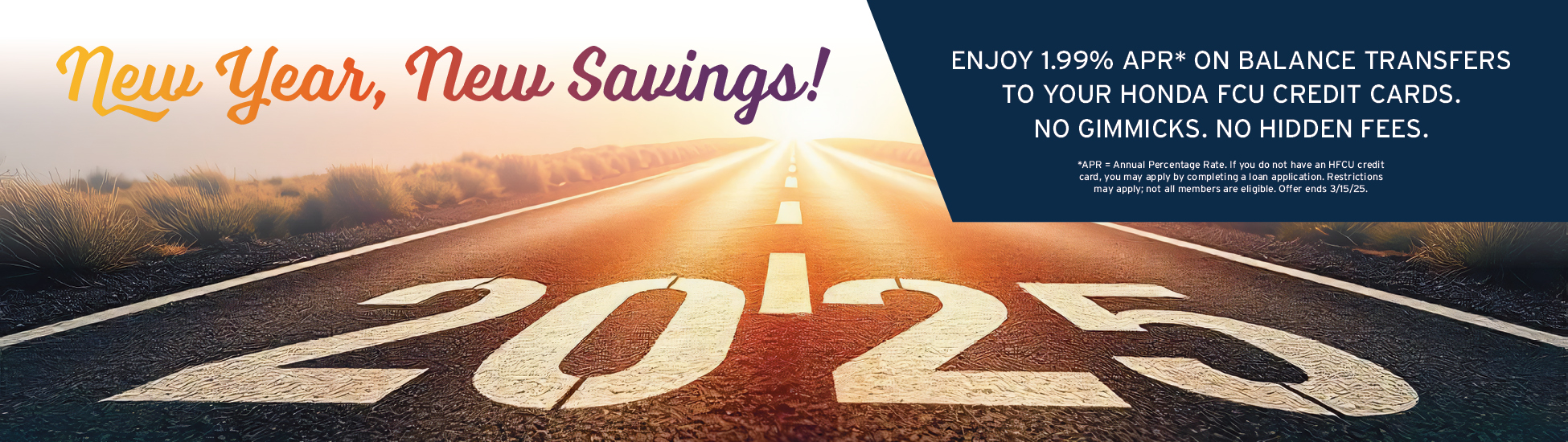 New Year New Savings! Balance Transfer Promotion